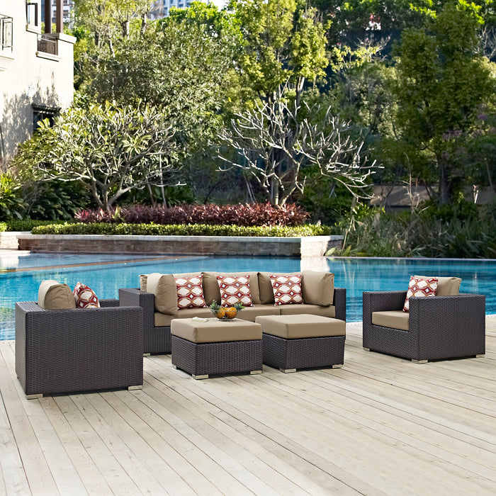 Convene 7 Piece Outdoor Patio Sectional Set