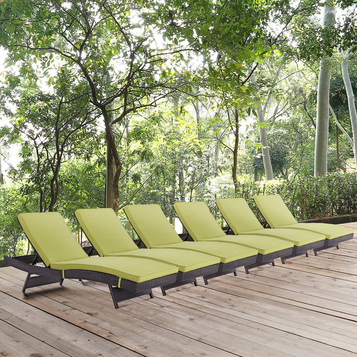 Convene Chaise Outdoor Patio Set of 6