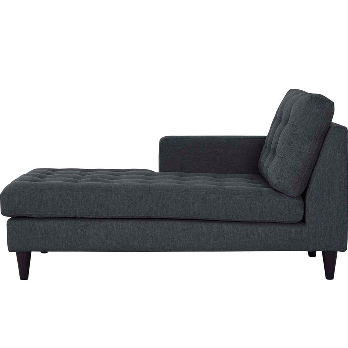 Empress Left-Arm Upholstered Fabric Chaise