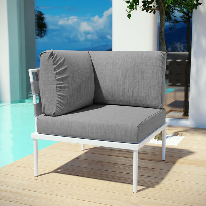 Harmony Outdoor Patio Aluminum Corner Sofa