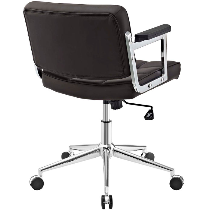 Portray Mid Back Upholstered Vinyl Office Chair