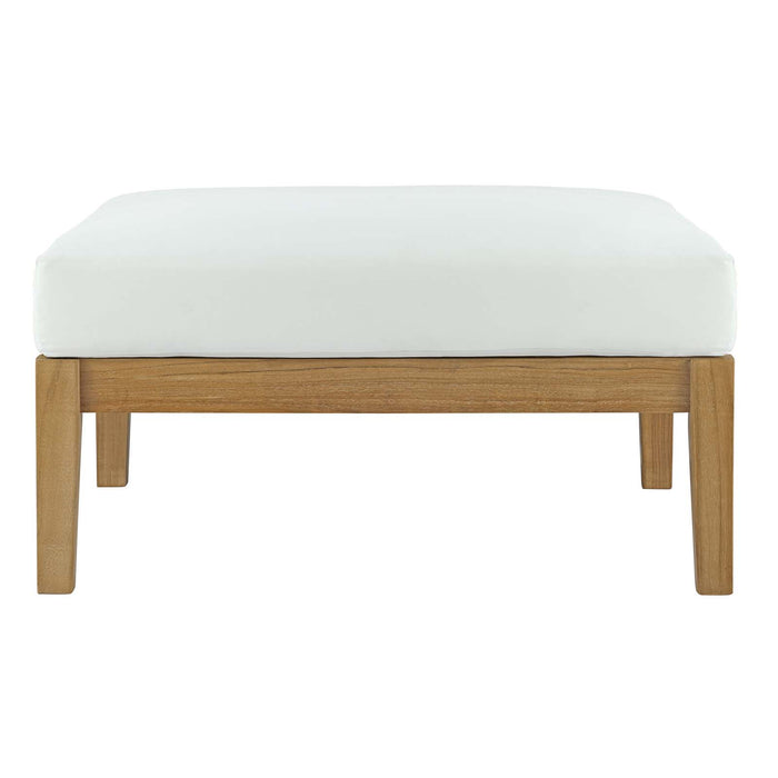 Bayport Outdoor Patio Teak Ottoman