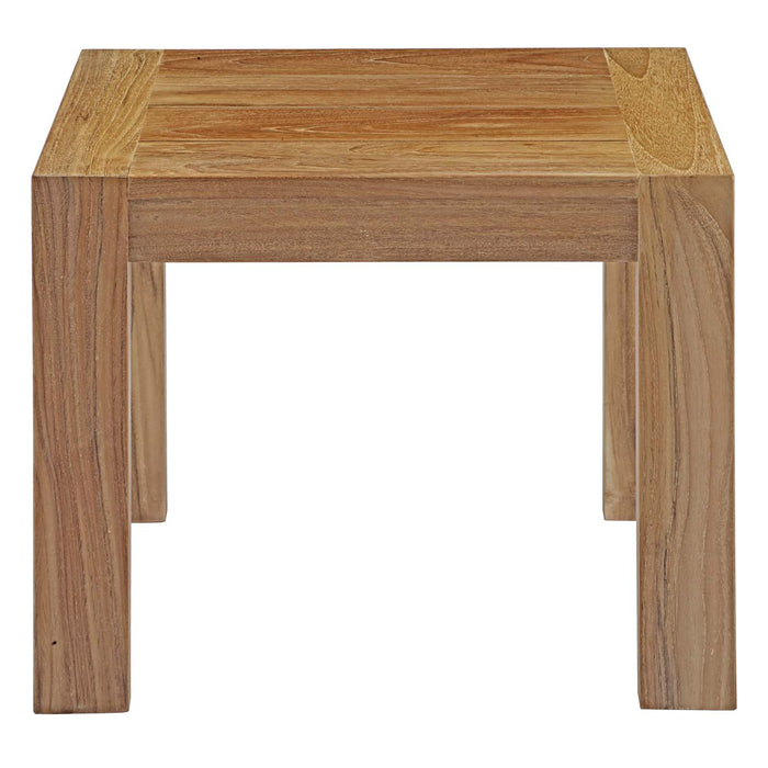 Upland Outdoor Patio Wood Side Table