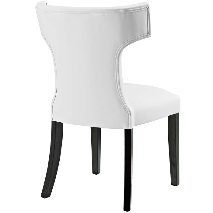 Curve Dining Side Chair Vinyl Set of 2