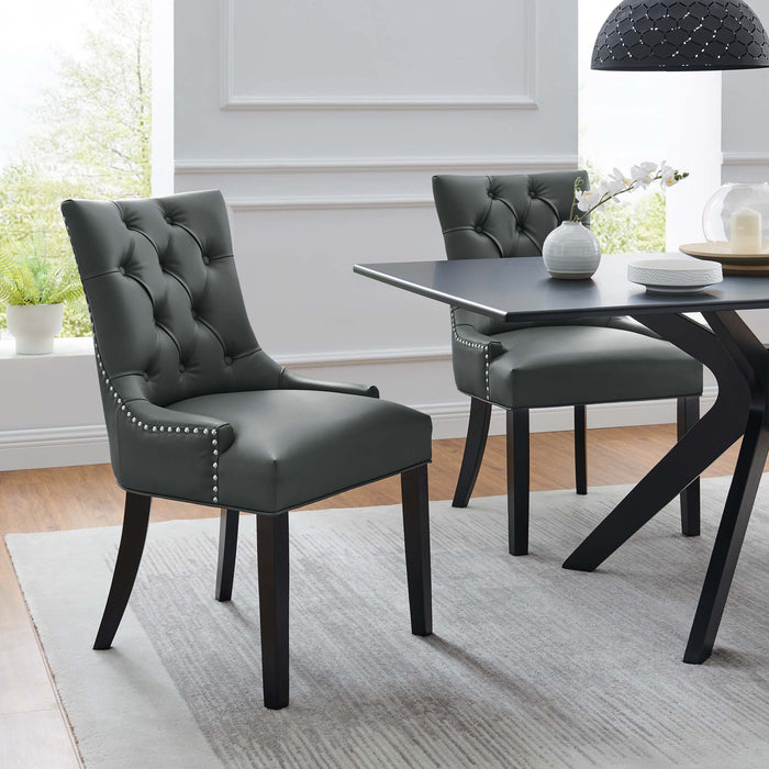 Regent Dining Side Chair Vinyl Set of 2