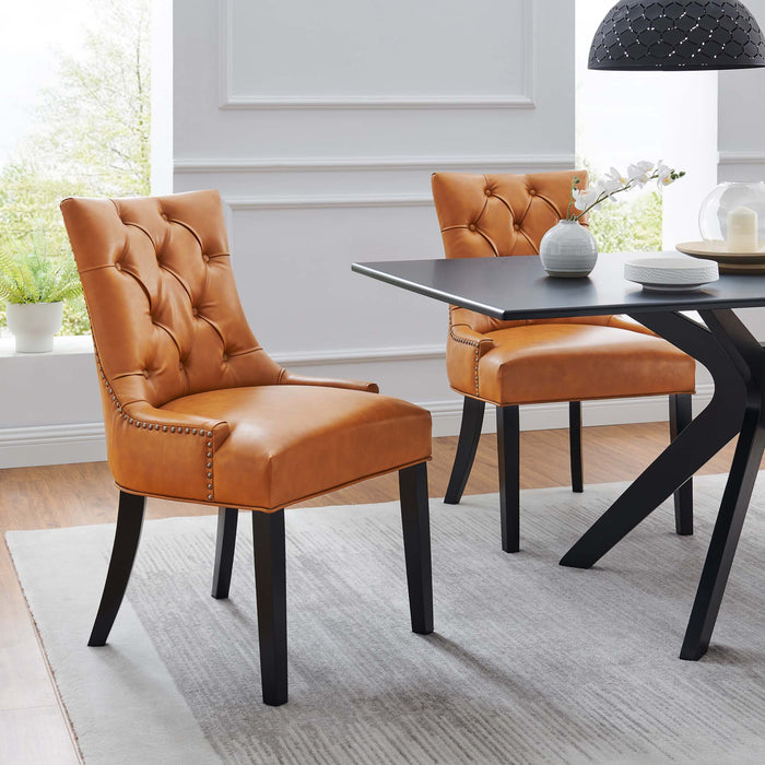 Regent Dining Side Chair Vinyl Set of 2