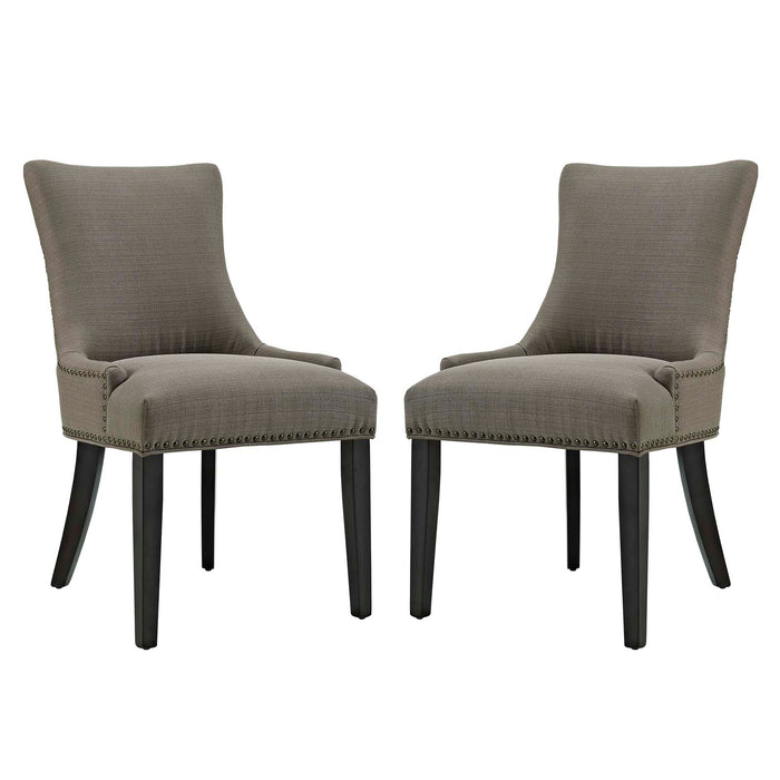 Marquis Dining Side Chair Fabric Set of 2