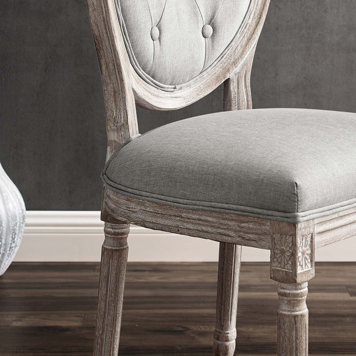 Arise Vintage French Upholstered Fabric Dining Side Chair