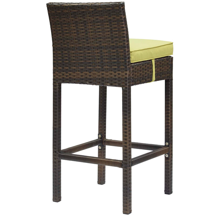 Conduit Outdoor Patio Wicker Rattan Bar Stool