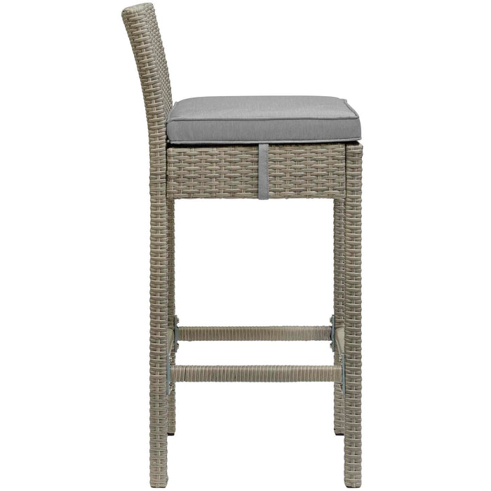 Conduit Outdoor Patio Wicker Rattan Bar Stool