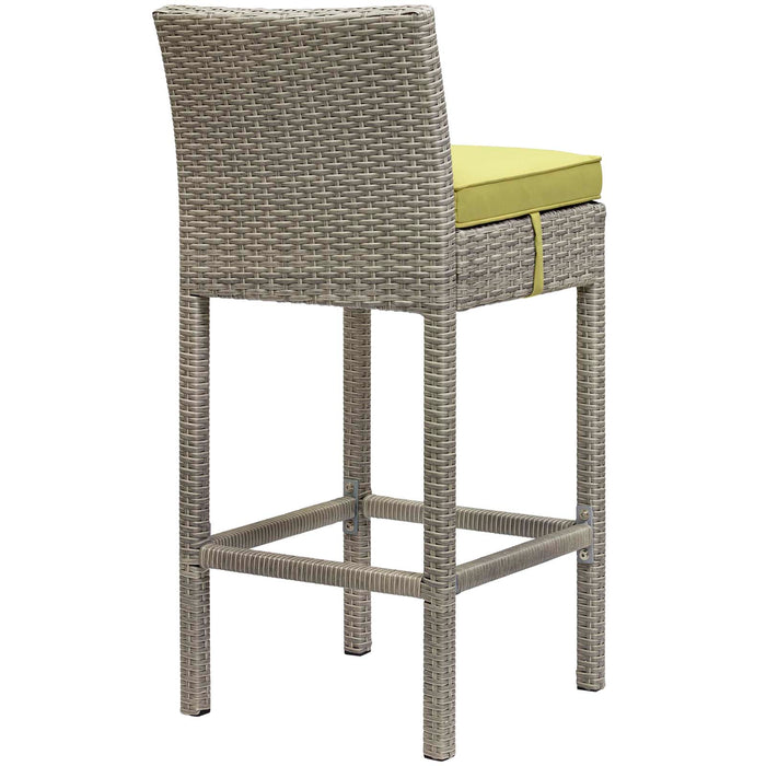 Conduit Outdoor Patio Wicker Rattan Bar Stool