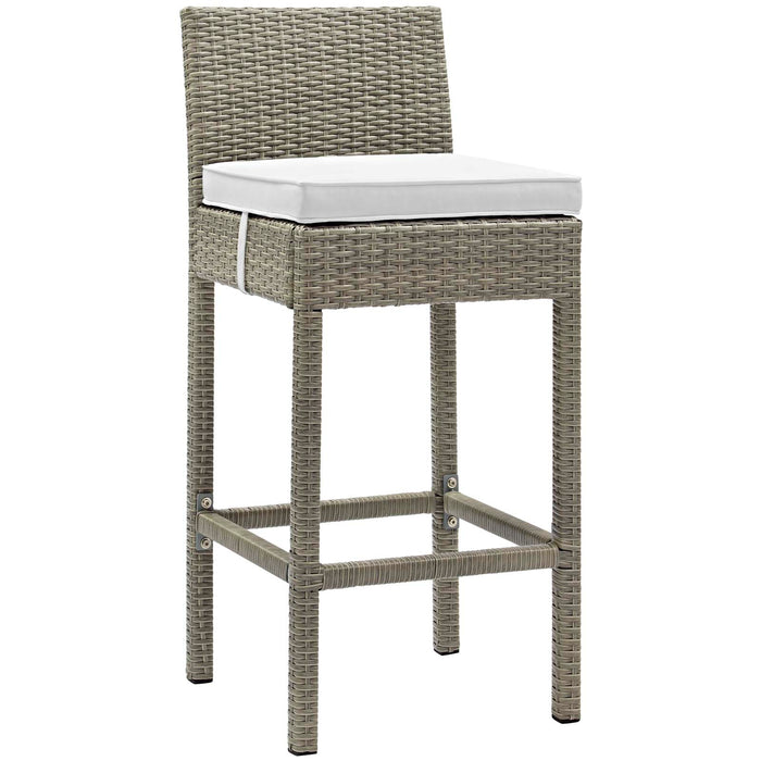 Conduit Outdoor Patio Wicker Rattan Bar Stool