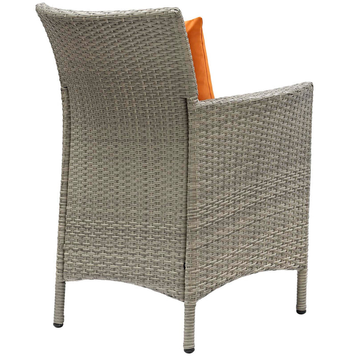 Conduit Outdoor Patio Wicker Rattan Dining Armchair