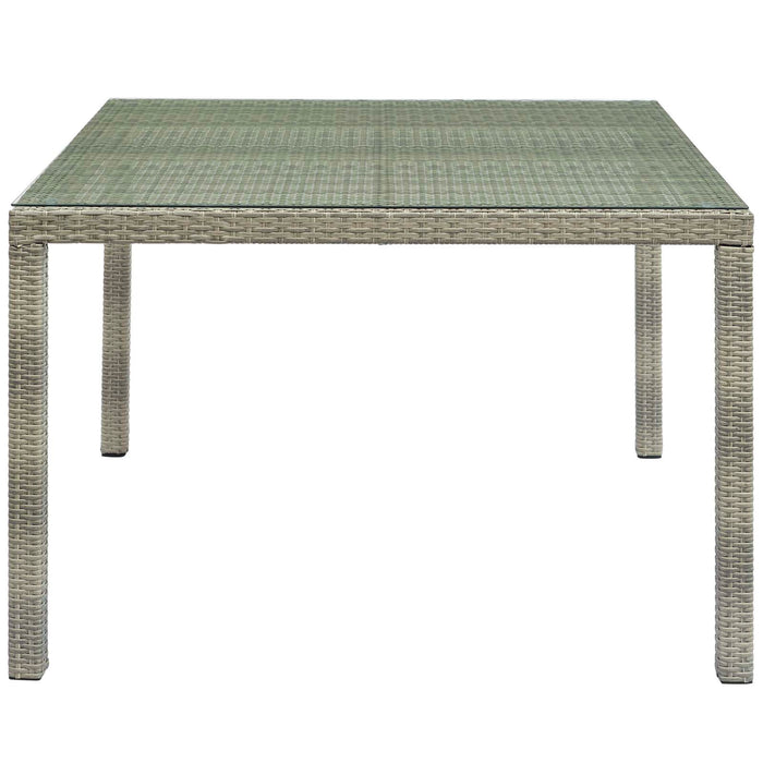 Conduit 47" Square Outdoor Patio Wicker Rattan Table