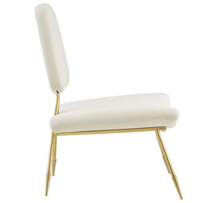 Ponder Performance Velvet Lounge Chair