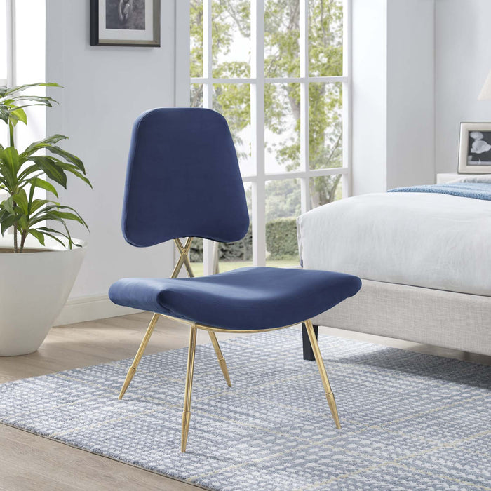 Ponder Performance Velvet Lounge Chair