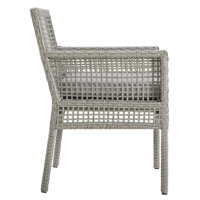 Aura Outdoor Patio Wicker Rattan Dining Armchair