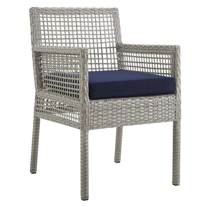 Aura Outdoor Patio Wicker Rattan Dining Armchair