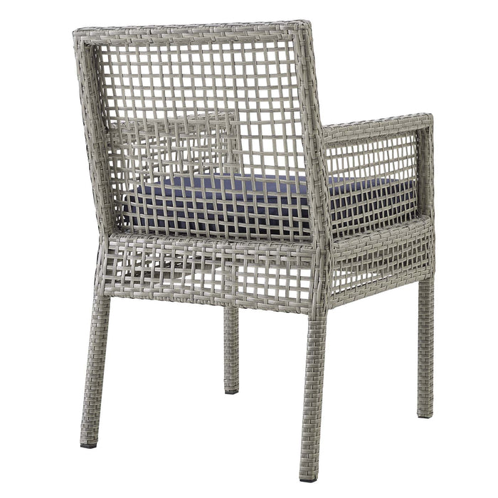 Aura Outdoor Patio Wicker Rattan Dining Armchair