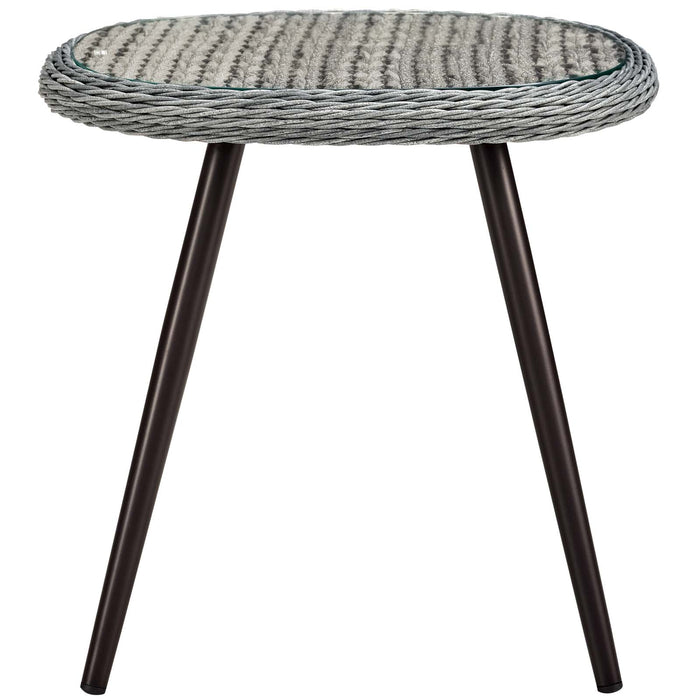 Endeavor Outdoor Patio Wicker Rattan Side Table