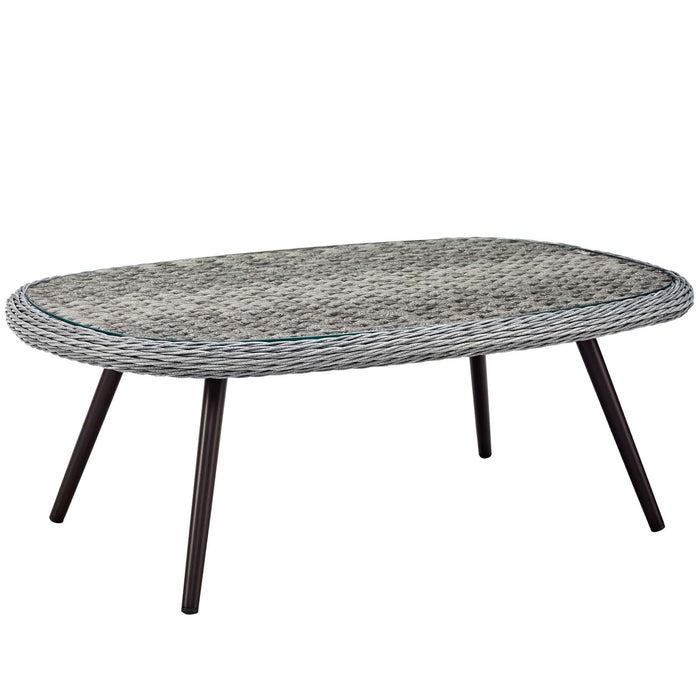 Endeavor Outdoor Patio Wicker Rattan Coffee Table