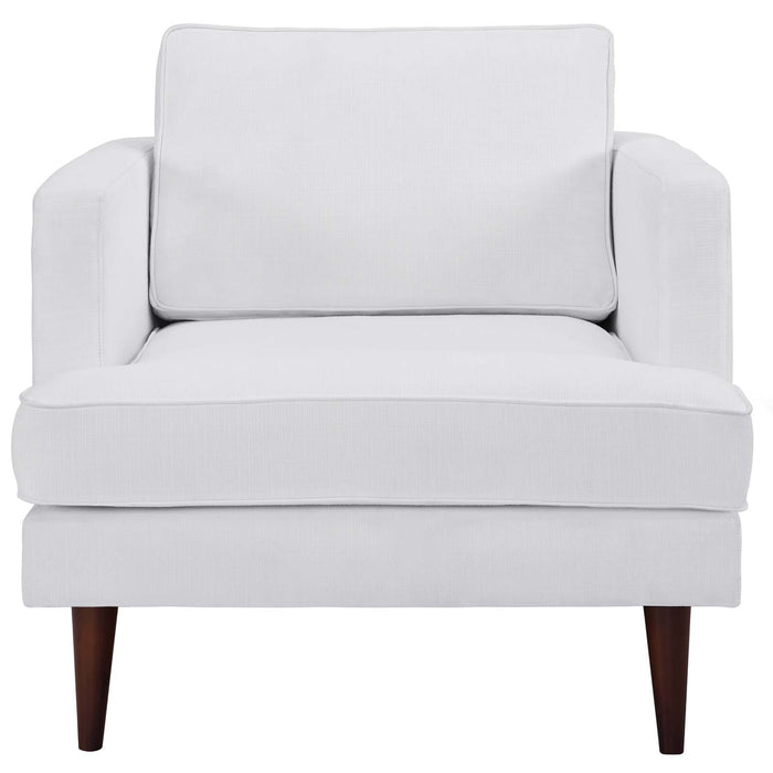 Agile Upholstered Fabric Armchair