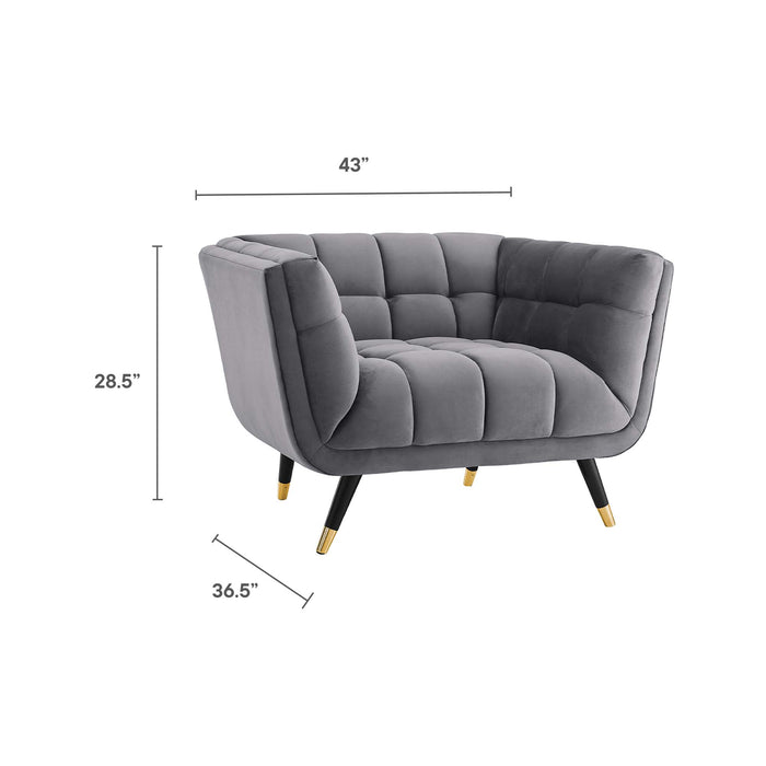 Adept Performance Velvet Armchair