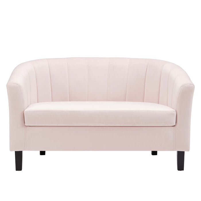 Prospect Channel Tufted Performance Velvet Loveseat