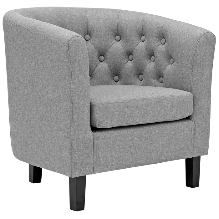 Prospect 2 Piece Upholstered Fabric Loveseat and Armchair Set