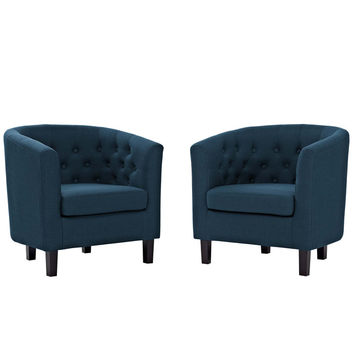 Prospect 2 Piece Upholstered Fabric Armchair Set