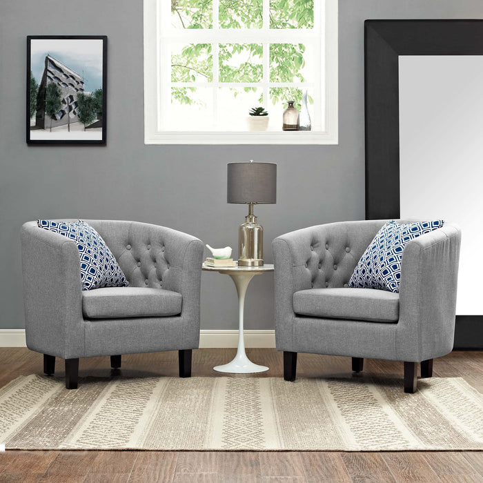 Prospect 2 Piece Upholstered Fabric Armchair Set