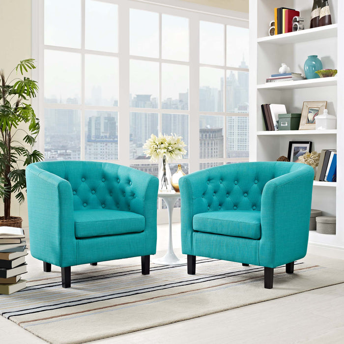 Prospect 2 Piece Upholstered Fabric Armchair Set