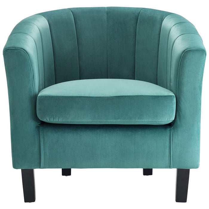 Prospect Channel Tufted Performance Velvet Armchair