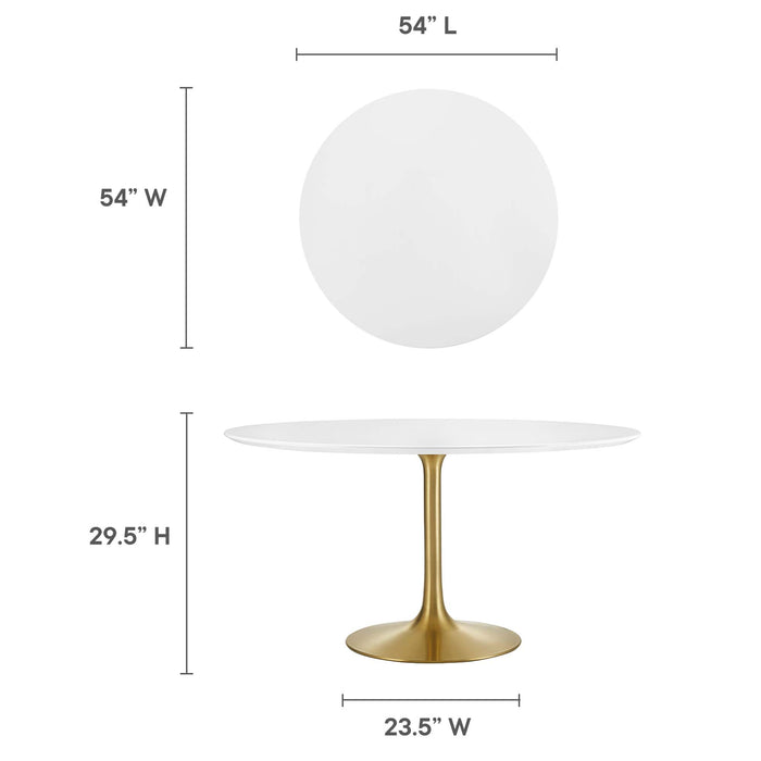 Lippa 54" Round Wood Dining Table