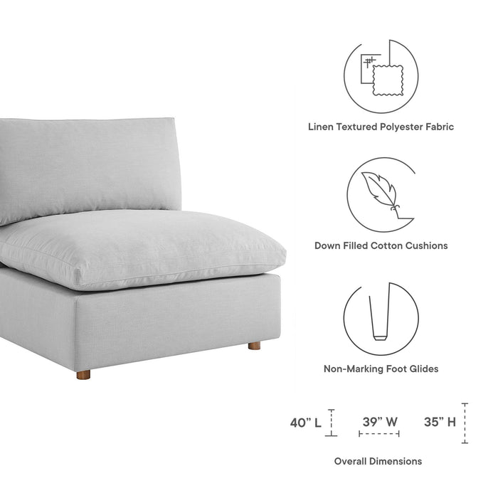 Commix Down Filled Overstuffed Armless Chair