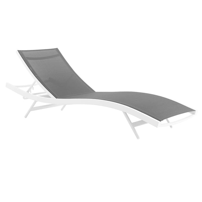 Glimpse Outdoor Patio Mesh Chaise Lounge Chair