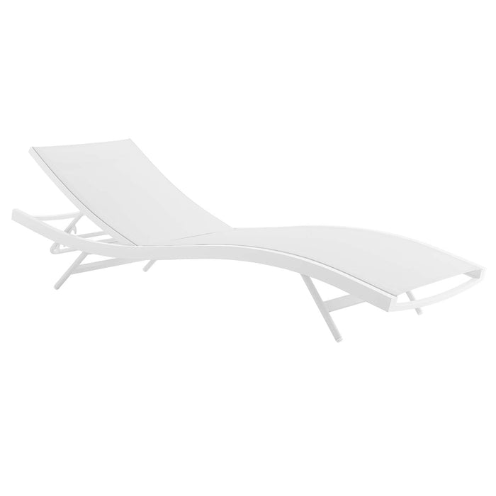 Glimpse Outdoor Patio Mesh Chaise Lounge Chair