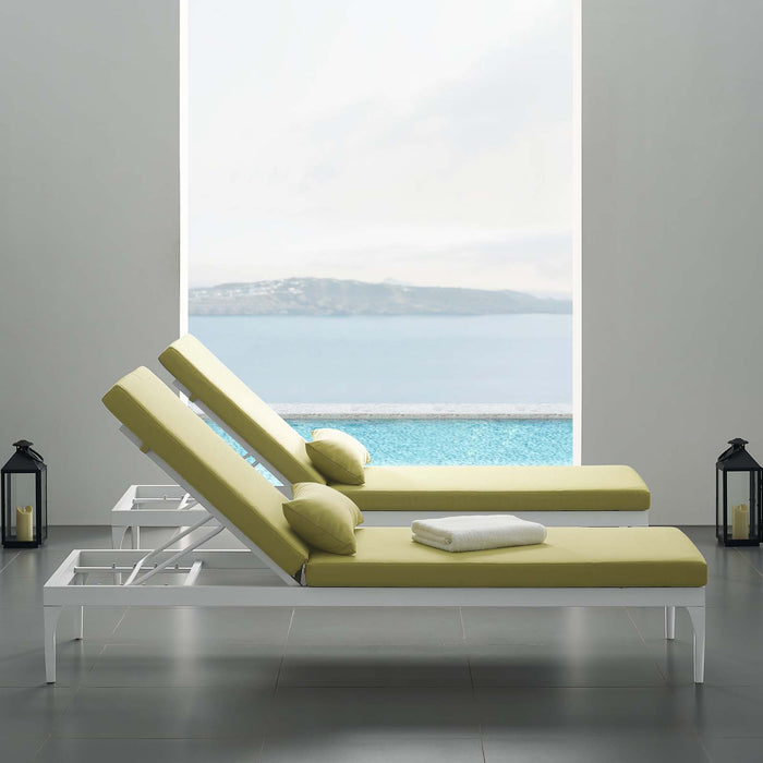 Perspective Cushion Outdoor Patio Chaise Lounge Chair