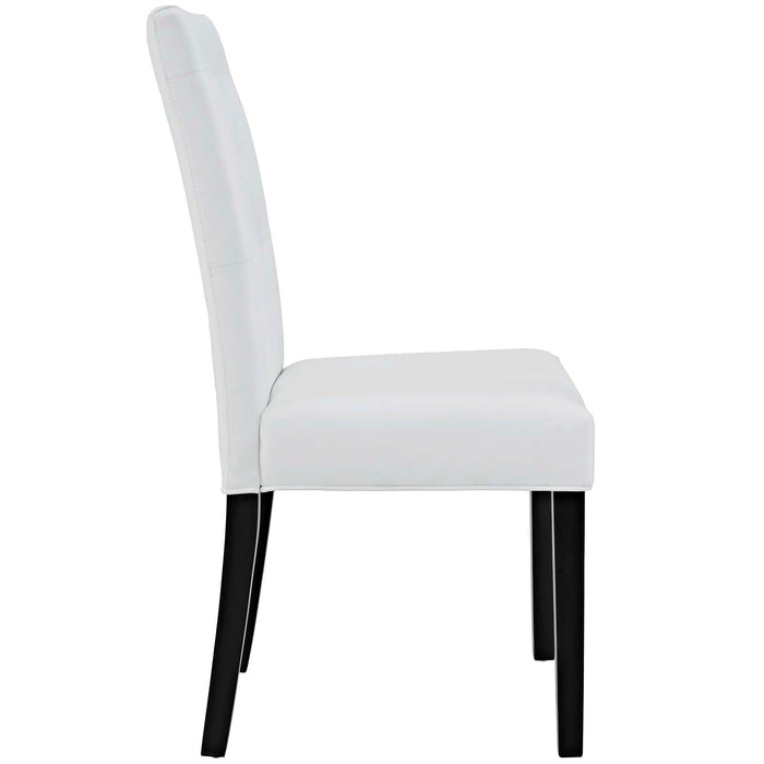 Confer Dining Side Chair Vinyl Set of 2