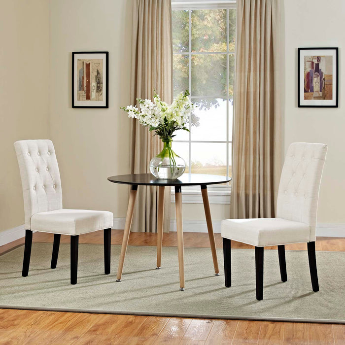 Confer Dining Side Chair Fabric Set of 2