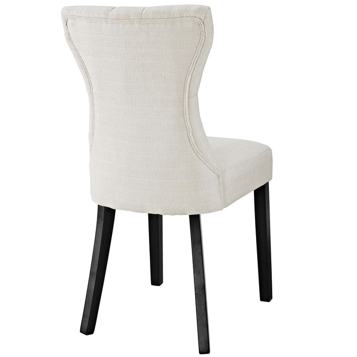 Silhouette Dining Side Chairs Upholstered Fabric Set of 4