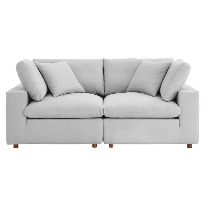 Commix Down Filled Overstuffed 2 Piece Sectional Sofa Set