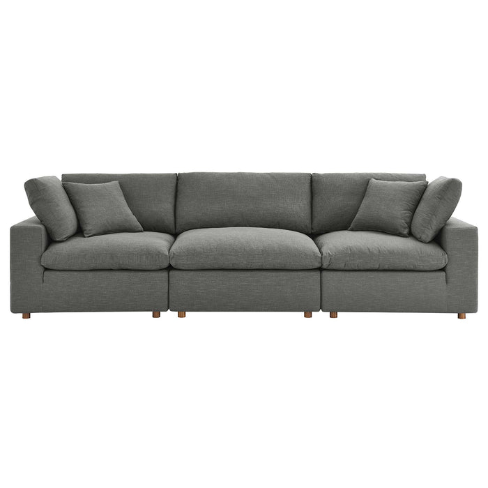 Commix Down Filled Overstuffed 3 Piece Sectional Sofa Set