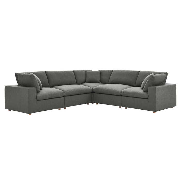 Commix Down Filled Overstuffed 5 Piece 5-Piece Sectional Sofa