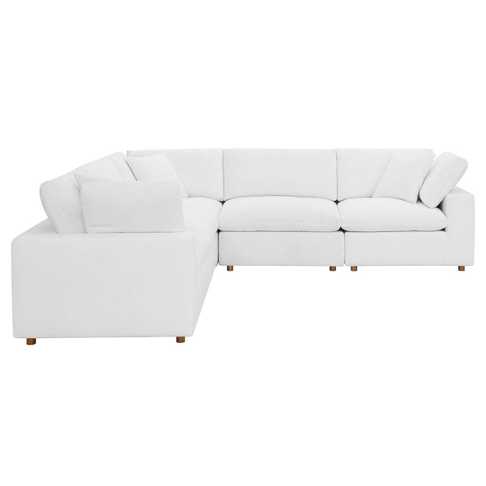 Commix Down Filled Overstuffed 5 Piece 5-Piece Sectional Sofa