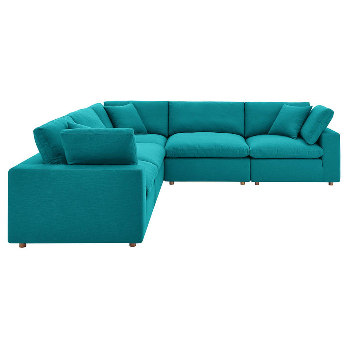 Commix Down Filled Overstuffed 5 Piece 5-Piece Sectional Sofa