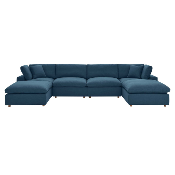 Commix Down Filled Overstuffed 6-Piece Sectional Sofa