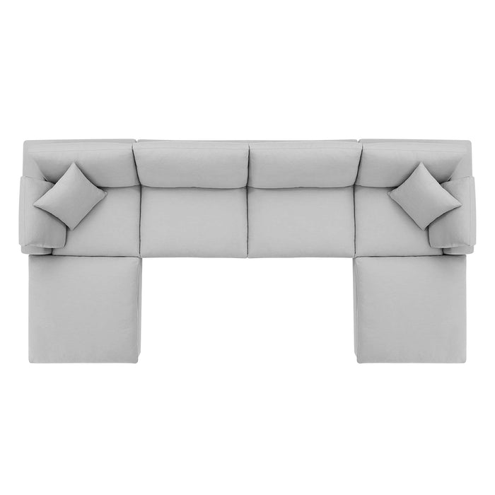 Commix Down Filled Overstuffed 6-Piece Sectional Sofa