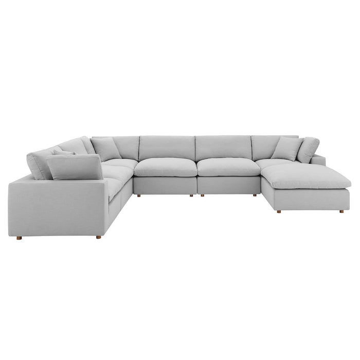 Commix Down Filled Overstuffed 7-Piece Sectional Sofa