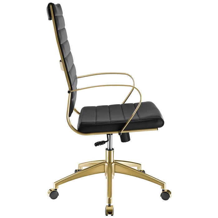 Jive Gold Stainless Steel Highback Office Chair